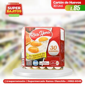 Cartón de Huevos, 30 unidades